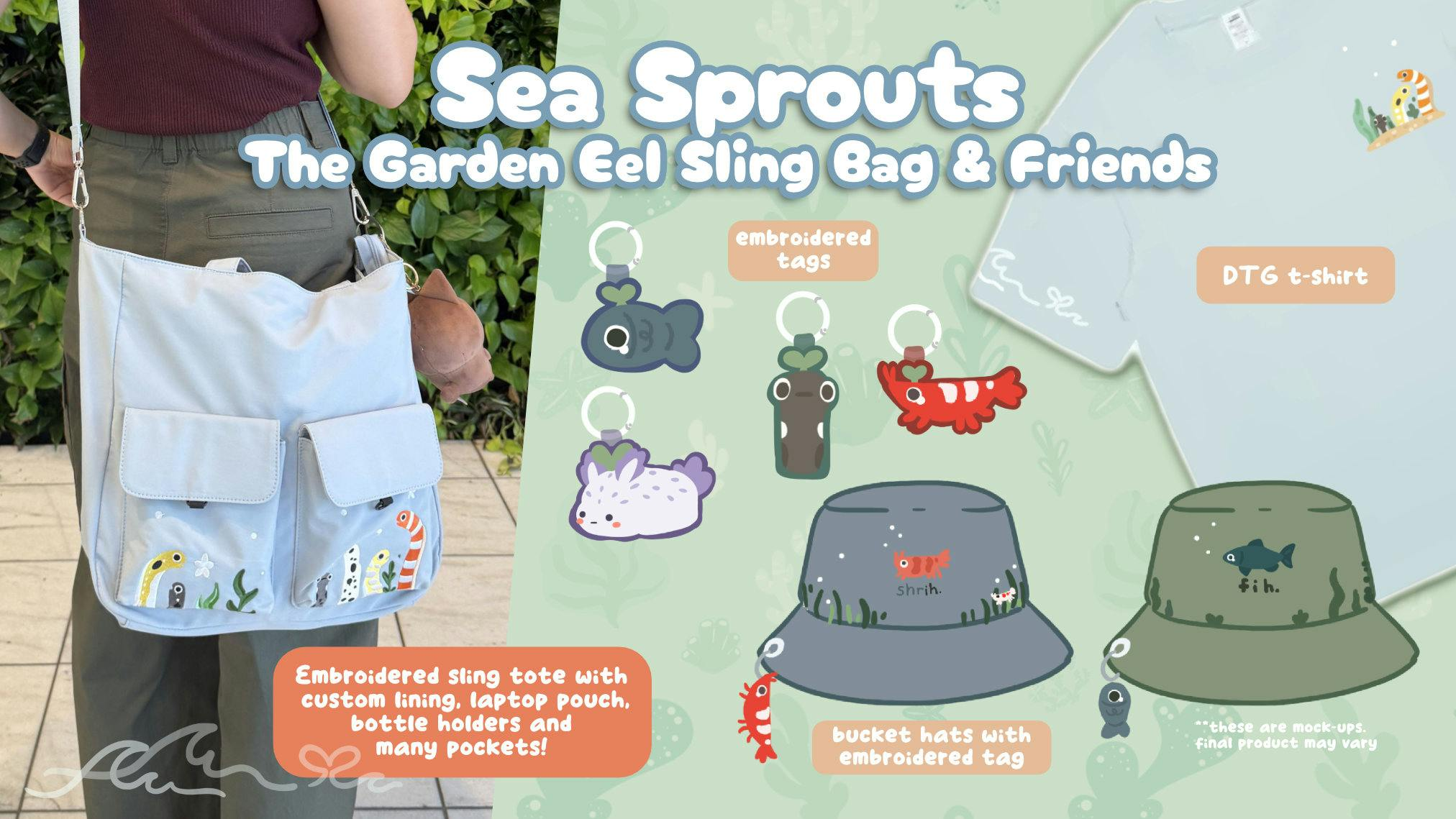 Get Ready for Sea Sprouts: The Garden Eel Sling Bag & Friends