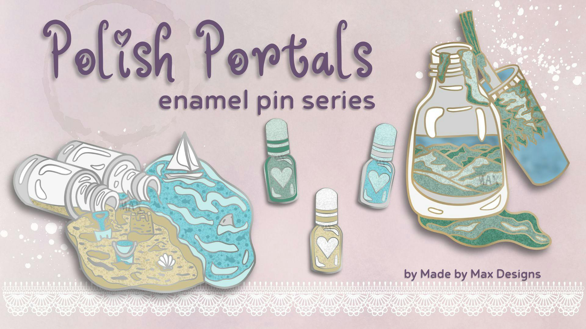 Get Ready for Polish Portals | Nostalgic Nail Polish Inspired Enamel Pins