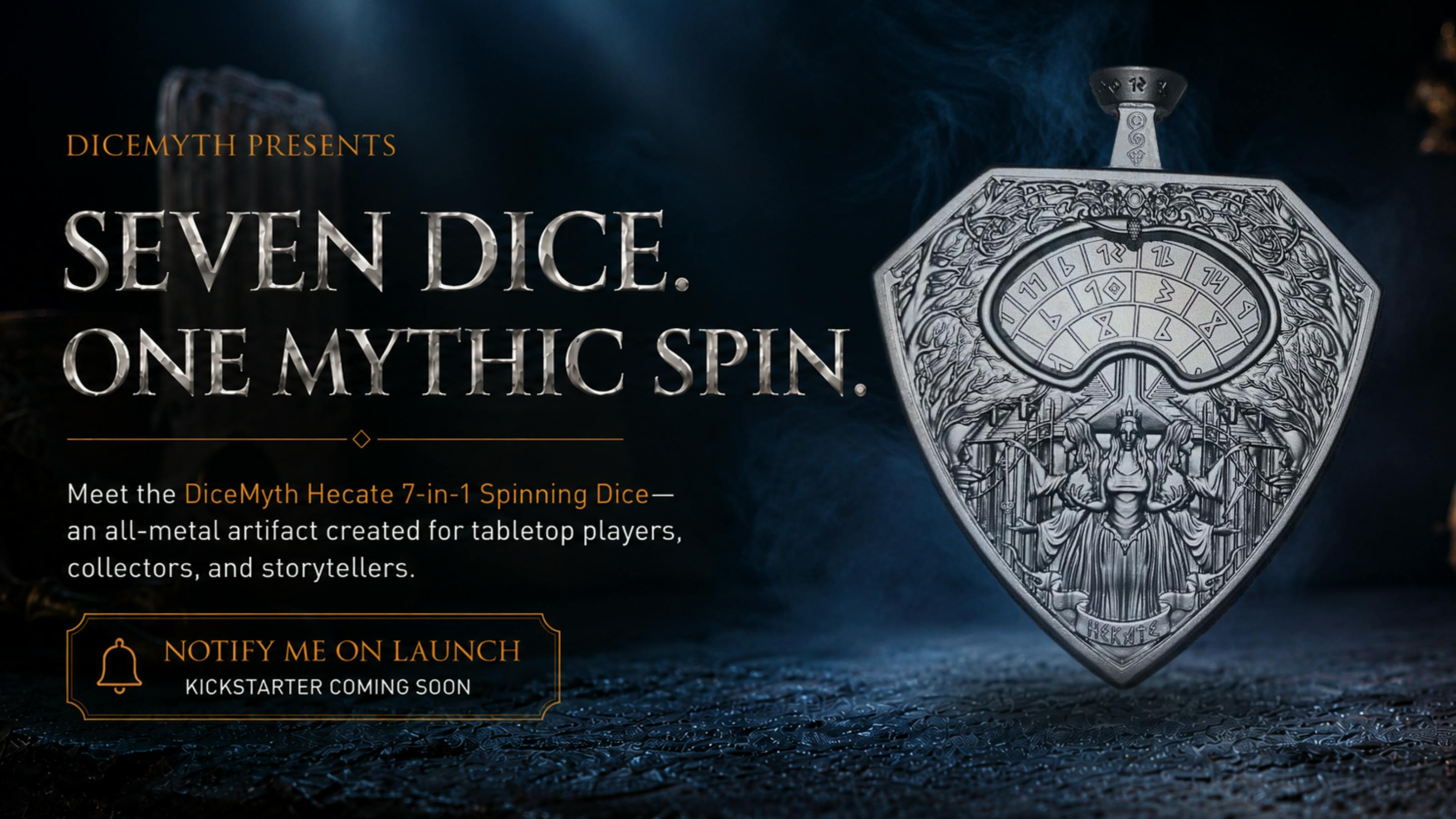 DiceMyth: The 7-in-1 Hecate Spinning Dice